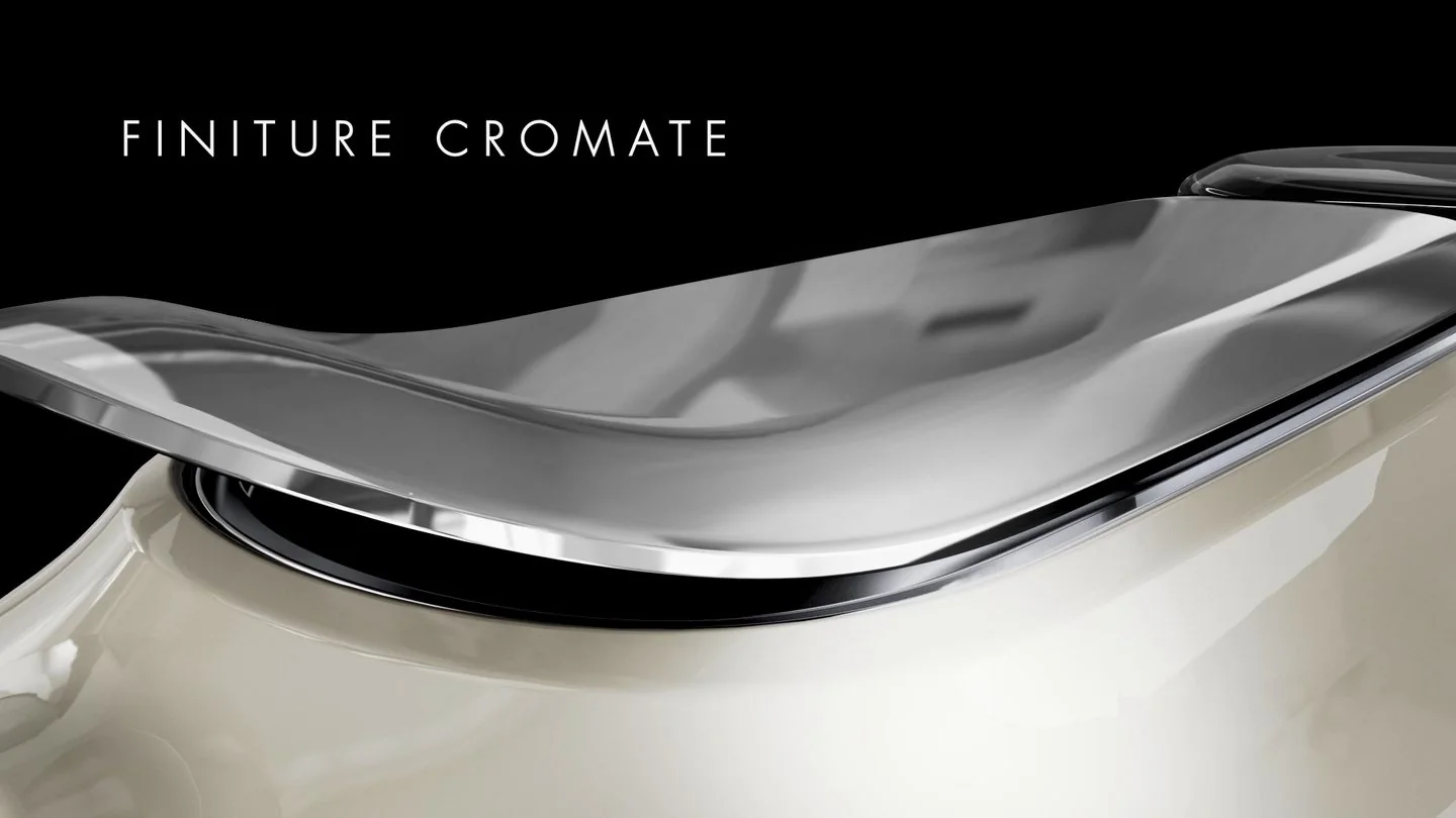 Dettaglio delle finiture cromate