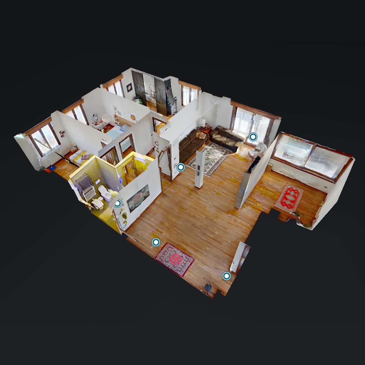 scansione 3d appartamento con matterport