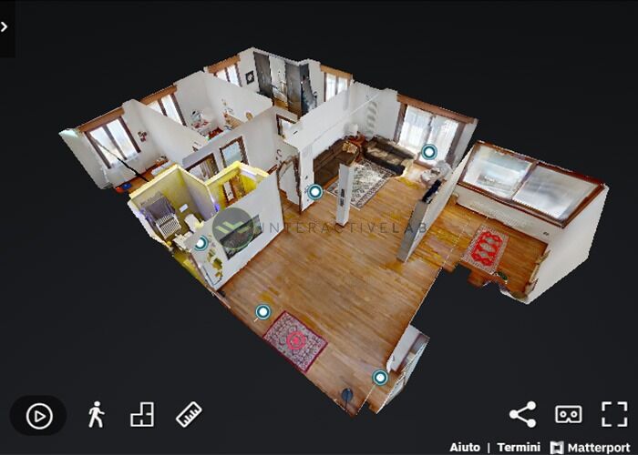 virtual tour 3d generato dalla piattaforma matterport