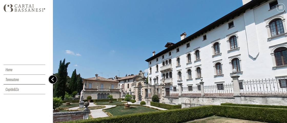 Home del virtual tour interattivo