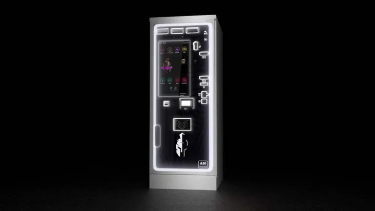 Rendering 3D del distributore automatico AM Automatic Machines
