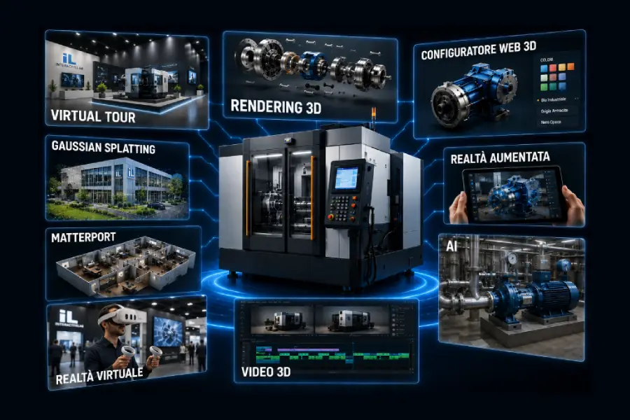 Composizione di esperienze immersive e soluzioni digitali realizzate da InteractiveLab