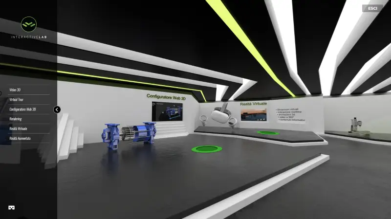 VT_3D_V01 Esempio di showroom virtuale 3D